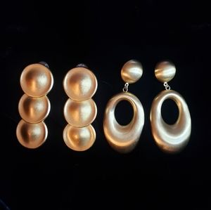 Set of 2 Vintage Monet Earrings